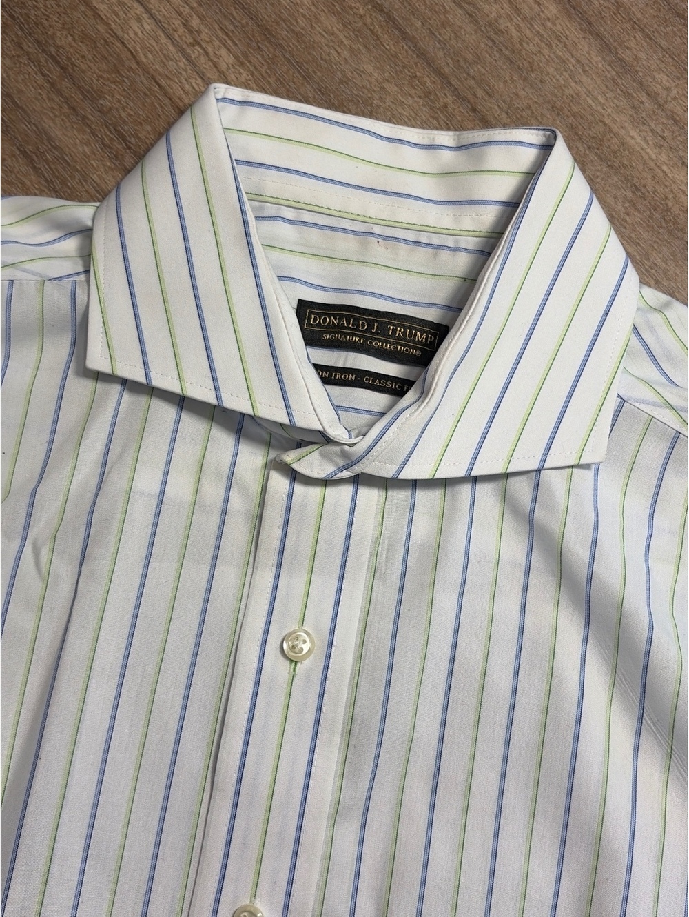 Donald Trump Collection Men's Dress Shirt 32/33 100% Cotton